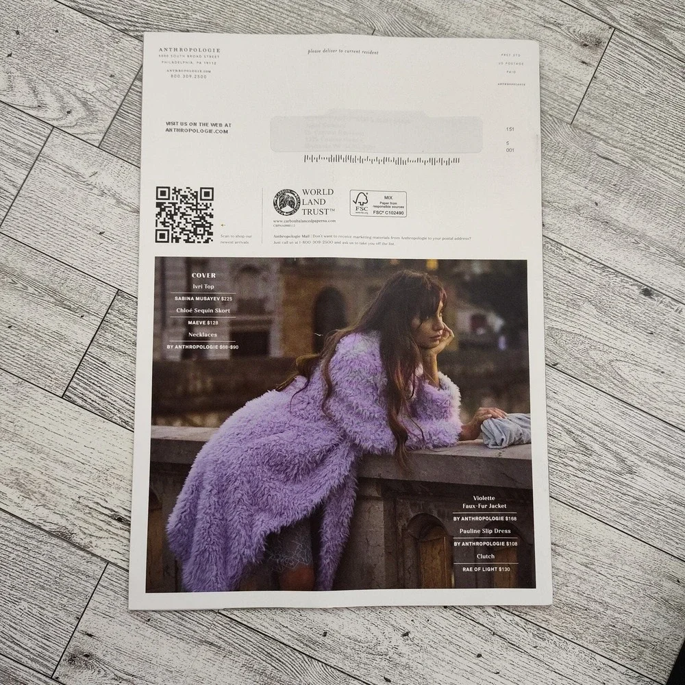 Anthropologie 2023 September Falling for‎ Anthro Catalog Lookbook Back Issue
